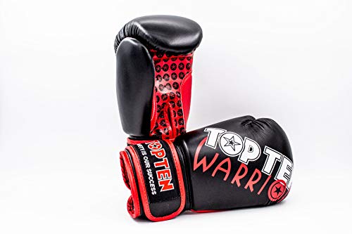 Boxhandschuhe „Warrior“ - 10 oz, schwarz von TOP TEN