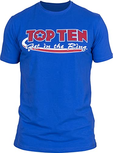 T-Shirt „Get in The Ring“ - blau, Gr. XL T-Shirt „Get in The Ring“ - blau, Gr. XL von TOP TEN