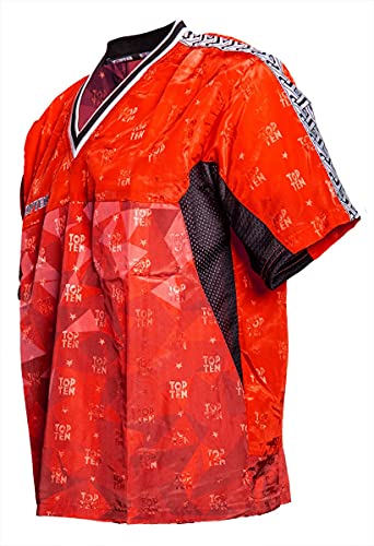 T-Shirt mit V-Ausschnitt zum Kickboxen „Kickboxjacke Prism“ - rot Gr. 150 T-Shirt mit V-Ausschnitt zum Kickboxen „Kickboxjacke Prism“ - rot Gr. 150 von TOP TEN
