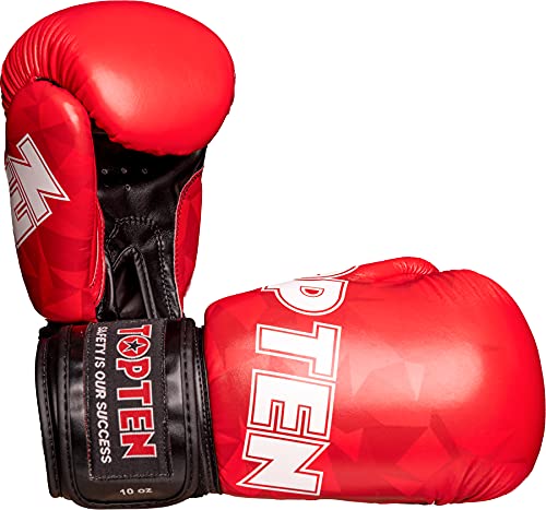 TOP TEN Boxhandschuhe „Prism“ - Standard, rot, 12 oz TOP TEN Boxhandschuhe „Prism“ - Standard, rot, 12 oz von TOP TEN