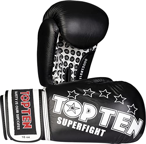 TOP TEN Boxhandschuhe „Superfight 3000“ - schwarz, 12 oz TOP TEN Boxhandschuhe „Superfight 3000“ - schwarz, 12 oz von TOP TEN