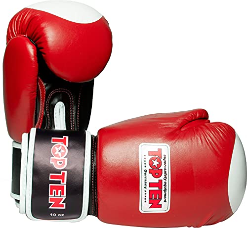 TOP TEN Boxhandschuhe „WAKO“ - 10 oz, rot von TOP TEN