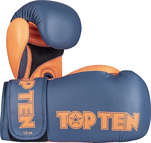 TOP TEN Boxhandschuhe „XLP“ - 12 oz, grau-orange TOP TEN Boxhandschuhe „XLP“ - 12 oz, grau-orange von TOP TEN