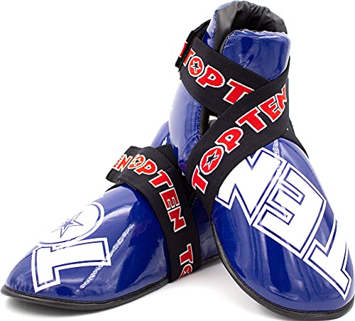 TOP TEN Fußschutz „Superlight“ für den Wettkampf - blau, Gr. L von TOP TEN