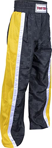 TOP TEN Kickboxhose „Mesh“ - Gr. XXL = 200 cm, schwarz-gelb TOP TEN Kickboxhose „Mesh“ - Gr. XXL = 200 cm, schwarz-gelb von TOP TEN