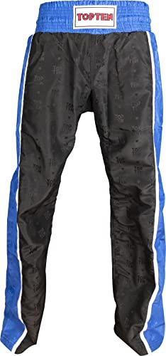 TOP TEN Kickboxhose „Stripes“ - Gr. S = 160 cm, schwarz-blau TOP TEN Kickboxhose „Stripes“ - Gr. S = 160 cm, schwarz-blau von TOP TEN