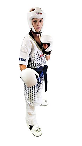 TOP TEN Kickboxuniform „Grafic“ - Weiss-schwarz, Gr. 140 TOP TEN Kickboxuniform „Grafic“ - Weiss-schwarz, Gr. 140 von TOP TEN