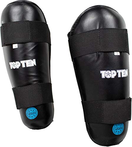 TOP TEN Schienbeinschutz „WAKO Style“ - schwarz, Gr. XL TOP TEN Schienbeinschutz „WAKO Style“ - schwarz, Gr. XL von TOP TEN