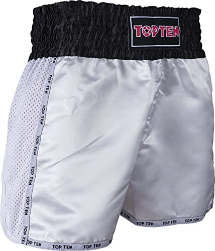 TOP TEN Thaibox-Shorts „Thai Basic“ - Weiss, Gr. XXL TOP TEN Thaibox-Shorts „Thai Basic“ - Weiss, Gr. XXL von TOP TEN