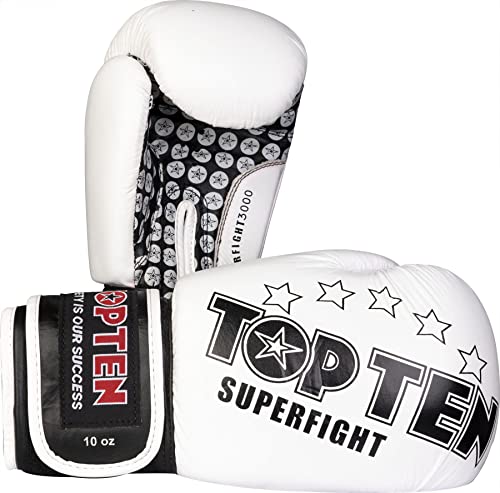 Top Ten Boxhandschuh Superfight 3000 weiss 10oz Top Ten Boxhandschuh Superfight 3000 weiss 10oz von TOP TEN