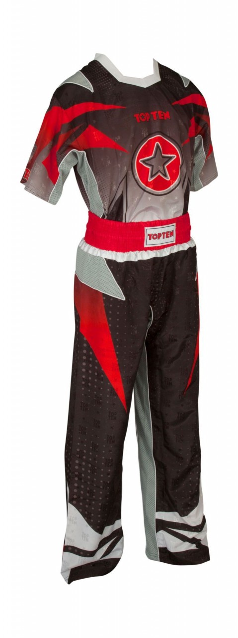Top Ten Kickbox Uniform Future, Schwarz-Grau Top Ten Kickbox Uniform Future, Schwarz-Grau von TOP TEN