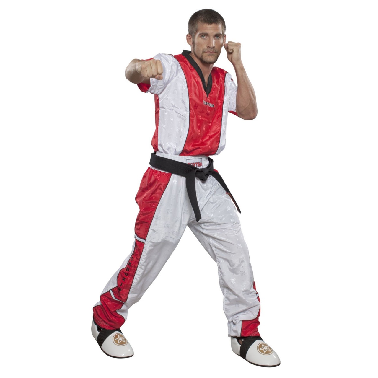 Top Ten T-Shirt mit V-Ausschnitt zum Kickboxen Top Ten T-Shirt mit V-Ausschnitt zum Kickboxen von TOP TEN