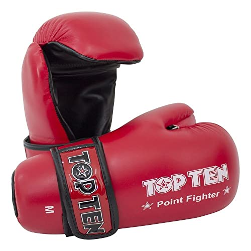 TopTen Wettbewerb Vinyl Semi Kontakt Handschuhe - Rot (M) von TOP TEN