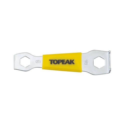 Topeak Unisex – Erwachsene Chainring Nut Wrench Miniwerkzeuge, Silber-Gelb, 9cm von TOPEAK