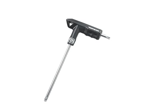 Topeak Unisex – Erwachsene T25 Duotorx Wrench Miniwerkzeuge, Silber-Schwarz, 14cm von TOPEAK