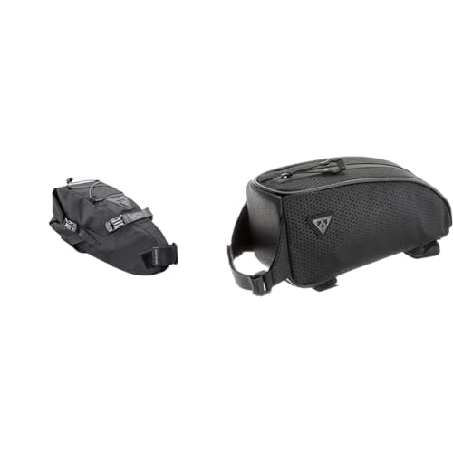 TOPEAK Unisex – Erwachsene Backloader Gepäckträgertasche, schwarz, 10 Liter & Unisex – Erwachsene Toploader Satteltasche, schwarz, 0,75 Liter TOPEAK Unisex – Erwachsene Backloader Gepäckträgertasche, schwarz, 10 Liter & Unisex – Erwachsene Toploader Satteltasche, schwarz, 0,75 Liter von TOPEAK