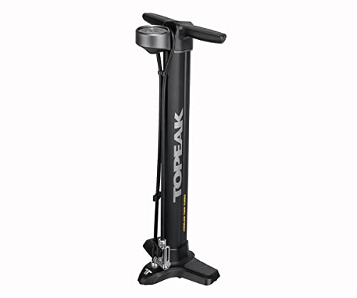 Topeak Joe Blow Twin Turbo Fußpumpe für Erwachsene, Unisex, Schwarz, Einheitsgröße von TOPEAK