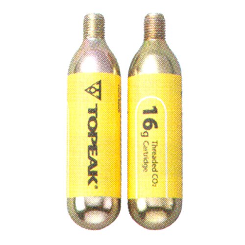 Topeak Kartuschen 2er Set 16 g CO2 mit Gewinde, silber, TC0T-2 Topeak Kartuschen 2er Set 16 g CO2 mit Gewinde, silber, TC0T-2 von TOPEAK