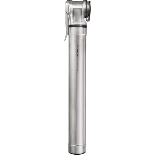 Topeak Minipumpe Roadie TT, Mini Luftpumpe aus Aluminium hergestellt, in der Farbe Silber, Gewicht 100g, 15700111 Topeak Minipumpe Roadie TT, Mini Luftpumpe aus Aluminium hergestellt, in der Farbe Silber, Gewicht 100g, 15700111 von TOPEAK