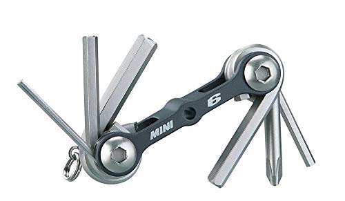 Topeak Unisex – Erwachsene Mini 6 Multitool, Silber, 6,6 x 2,8 x 1,8 cm Topeak Unisex – Erwachsene Mini 6 Multitool, Silber, 6,6 x 2,8 x 1,8 cm von TOPEAK