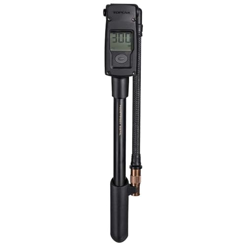 Topeak Unisex – Erwachsene Pocketshock Digitale Dämpferpumpe, Schwarz, 25,8 x 4,5 x 3 cm von TOPEAK