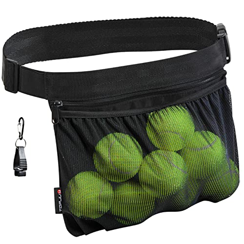 Tennisball-Halter, Pickleball-Ball-Wasit-Tasche für Damen und Herren, hält 8 Tennis- oder Pickleball-Bälle, Tennis- und Pickleball-Zubehör, Schwarz, Einheitsgröße Tennisball-Halter, Pickleball-Ball-Wasit-Tasche für Damen und Herren, hält 8 Tennis- oder Pickleball-Bälle, Tennis- und Pickleball-Zubehör, Schwarz, Einheitsgröße von TOPJUM