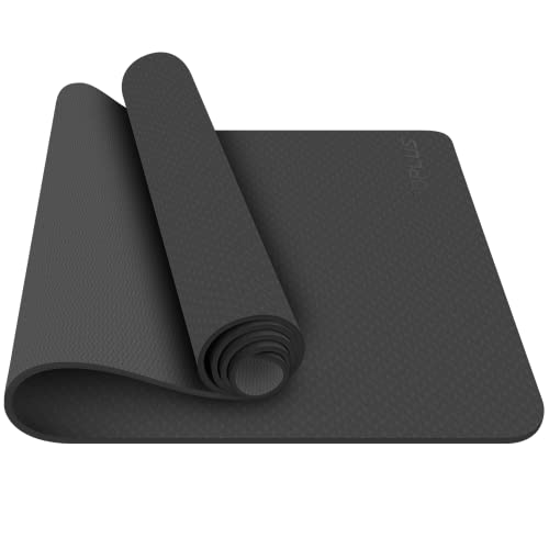 TOPLUS Gymnastikmatte, Yogamatte Yogamatte Gepolstert & rutschfest für Fitness Pilates & Gymnastik mit Tragegurt (Schwarz) TOPLUS Gymnastikmatte, Yogamatte Yogamatte Gepolstert & rutschfest für Fitness Pilates & Gymnastik mit Tragegurt (Schwarz) von TOPLUS
