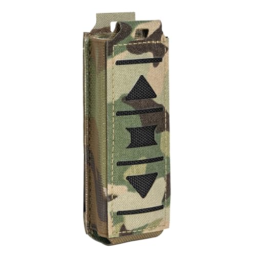 TOPTACPRO Taktische Pistole Mag Tasche MOLLE Magazin Tasche für 9mm .40 .45 Mag Träger Tool Organizer Halter(Multi-camo) von TOPTACPRO