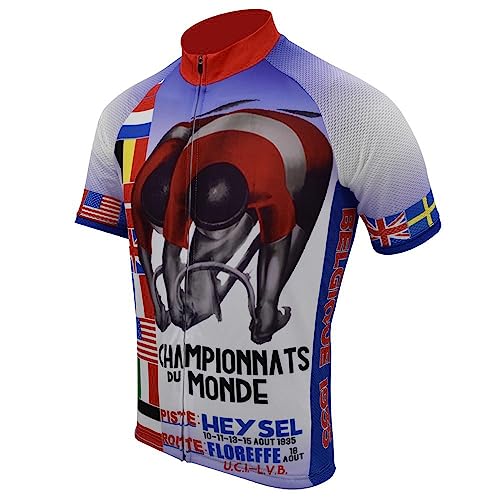 Radtrikot Herren Jersey Fahrrad Kurzarm Top MTB Trikot Atmungsaktiv Radsport Jersey Sommer Reißverschluss Verschlusstyp von TOPVTT