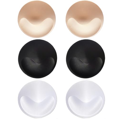 TOPWEL 3 Paar runde BH-Pads, herausnehmbare Einsätze, Sport-BH, Körbchen, BH-Einsätze, Brustverstärker, unsichtbar, gepolsterte BH-Körbchen für Bikini-Oberteil, Badeanzug, Kleider, FBA-HYYE60563 TOPWEL 3 Paar runde BH-Pads, herausnehmbare Einsätze, Sport-BH, Körbchen, BH-Einsätze, Brustverstärker, unsichtbar, gepolsterte BH-Körbchen für Bikini-Oberteil, Badeanzug, Kleider, FBA-HYYE60563 von TOPWEL