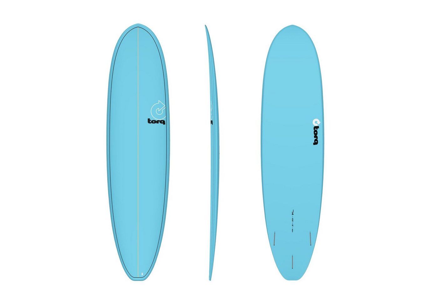 TORQ Wellenreiter Surfboard TORQ Epoxy TET 7.4 VP Funboard Blue, Funboard, (Board) von TORQ