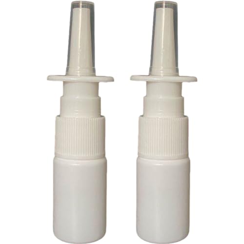 TOSSPER 2st Kunststoff-nasenspray-Flaschen-weißen Leerer Pump-zerstäuber Medical Mist Nose Nachfüllbare Flasche 10 von TOSSPER