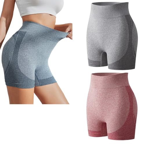 Mikrovibrationsmassagemodul Ice Silk lon Fiber Repair Shaping Shorts, Baicloud Ionic Shapewear (2 Stück) (Medium,2pc-M) von TOTDYIKH