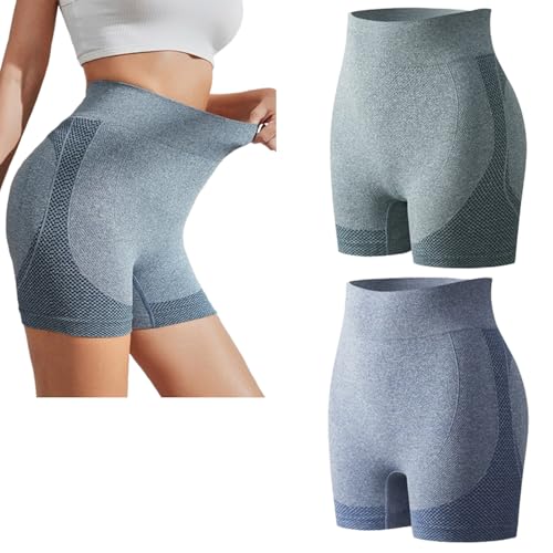 Mikrovibrationsmassagemodul Ice Silk lon Fiber Repair Shaping Shorts, Baicloud Ionic Shapewear (2 Stück) (X-Large,2pc-L) von TOTDYIKH