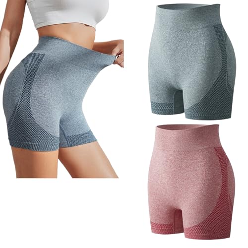 TOTDYIKH Mikrovibrationsmassagemodul Ice Silk lon Fiber Repair Shaping Shorts, Baicloud Ionic Shapewear (2 Stück) (X-Large,2pc-K) von TOTDYIKH