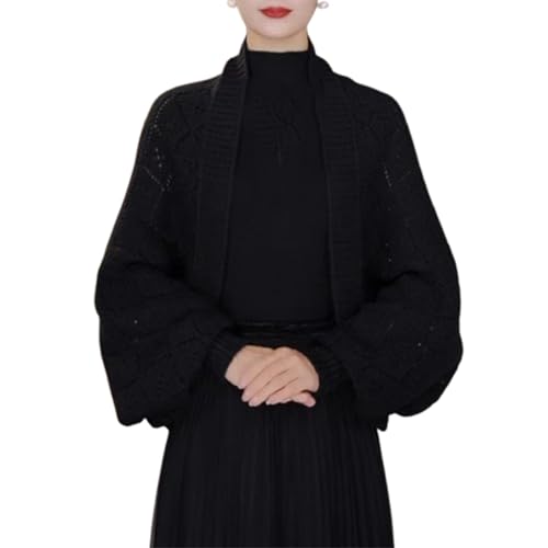 Weiche Schals Mit Ärmeln Für Damen, Schals, Pullover, Poncho, Cape, Multifunktionaler Schal Mit Ärmeln (One-Size,Black) von TOTDYIKH