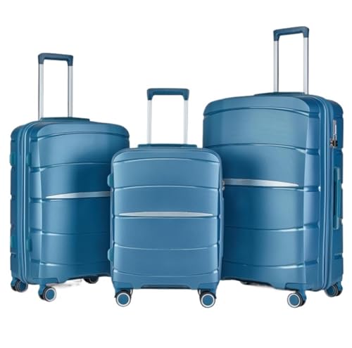 TOTIKI Koffer 3-teiliges Gepäckset, Hartschalen-Kofferset Mit Spinnerrädern, Leichtes Reisegepäck Rollkoffer (Color : E, Size : 20+24+28inch) von TOTIKI