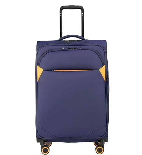 TOTIKI Koffer Erweiterbare Koffer, Großes Fassungsvermögen, wasserdichte Koffer, TSA-Zahlenschloss Rollkoffer (Color : Blue, Size : 24 inch) von TOTIKI