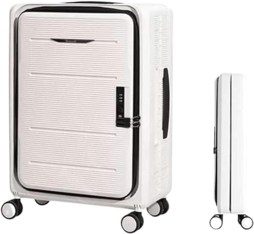 TOTIKI Koffer Faltbare Koffer, Verstellbarer Trolley, Handgepäck, Vorne Offen, Universalrad Rollkoffer (Color : D, Size : 20 in) von TOTIKI