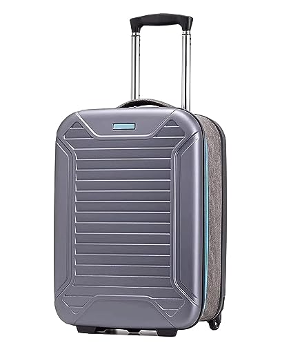 TOTIKI Koffer Faltbares Handgepäck, Hartschalenkoffer, Tragbarer Koffer Mit Zahlenschloss Rollkoffer (Color : Blue, Size : 24in) von TOTIKI