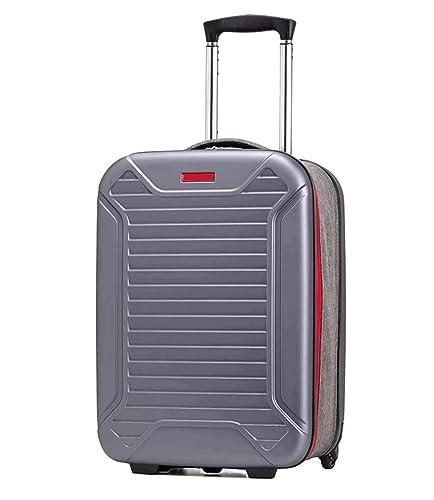 TOTIKI Koffer Faltbares Handgepäck, Hartschalenkoffer, Tragbarer Koffer Mit Zahlenschloss Rollkoffer (Color : Rood, Size : 20in) von TOTIKI