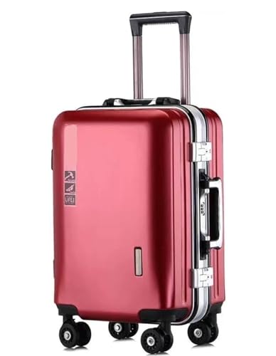 TOTIKI Koffer Gepäck-USB-Aufladung, Verschleißfeste Und Kratzfeste Verbundkoffer Mit Rollen Rollkoffer (Color : C, Size : 24 in) von TOTIKI