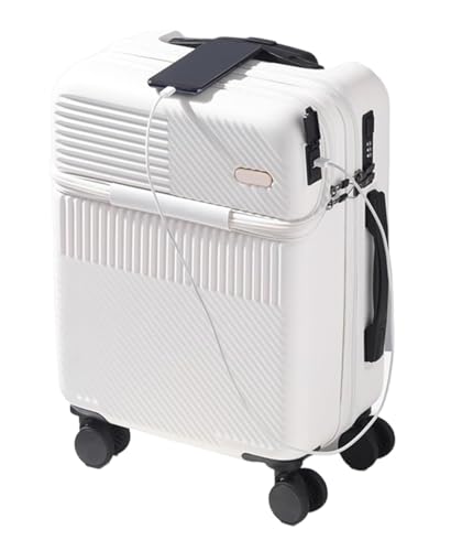TOTIKI Koffer Koffer Mit USB-Ladeanschluss, TSA-Zahlenschloss, Universelles Radgepäck Für Reisen Rollkoffer (Color : B, Size : 20in) von TOTIKI
