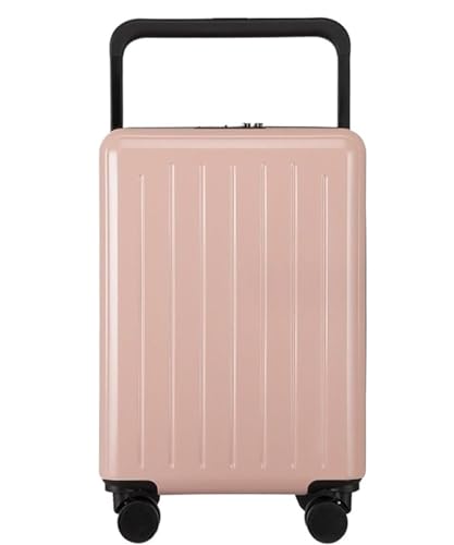 TOTIKI Koffer Leichter Koffer Mit Sicherheits-Zahlenschloss, Koffer, Gepäck, Aufgegebenes Gepäck Rollkoffer (Color : Rosa, Size : 24 in) von TOTIKI