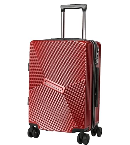 TOTIKI Koffer Tragbare Koffer, Gepäck Mit Aluminiumrahmen Und Spinnerrädern, Handgepäck Rollkoffer (Color : A, Size : 24 in) von TOTIKI