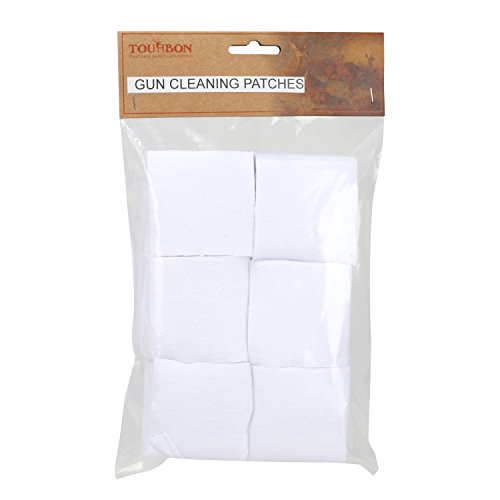 TOURBON Baumwolle Flanellpistole Reinigung Patches 300 Count für .38-.45 Kaliber TOURBON Baumwolle Flanellpistole Reinigung Patches 300 Count für .38-.45 Kaliber von TOURBON