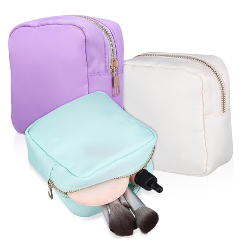 TOVINANNA 3er Set Make Up Taschen Mit Reißverschluss Wasserdichte Aufbewahrungstaschen Gesteppt Und Transparent Ideal Für Reisen Kosmetik Organizer Für Damen Und ädchen von TOVINANNA