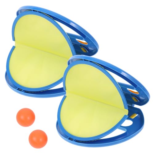 TOYANDONA 1 Satz Fang Den Ball Spiel Fangen Wurf-fang-Spiele Rasenspielzeug Wurfball-Set Ball- Und Fangspiel Und Fangspiele Tennisschläger-Spielzeug Paddelfangspiel Kinderspiele Blue Abs von TOYANDONA