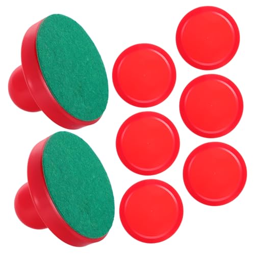 TOYANDONA 1 Satz Hockey-tischset Eishockeyschläger Aus Kunststoff Partyzubehör Hockey-Pucks-Set Hockeyspielteile Hockey-Teile Eishockey-Puck Aus Kunststoff Hockeyzubehör Rot Abs von TOYANDONA