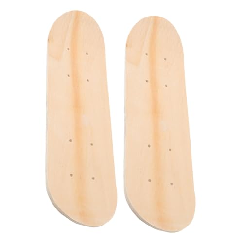 TOYANDONA 1 Satz Skateboard-Deck Für Kinder Leeres Skateboard Kreatives Skateboard DIY Skateboard Für Kinder Skateboard Bemalen Leeres DIY-Skateboard Skateboarddeck Aus Holz Ahorn Beige 2st von TOYANDONA